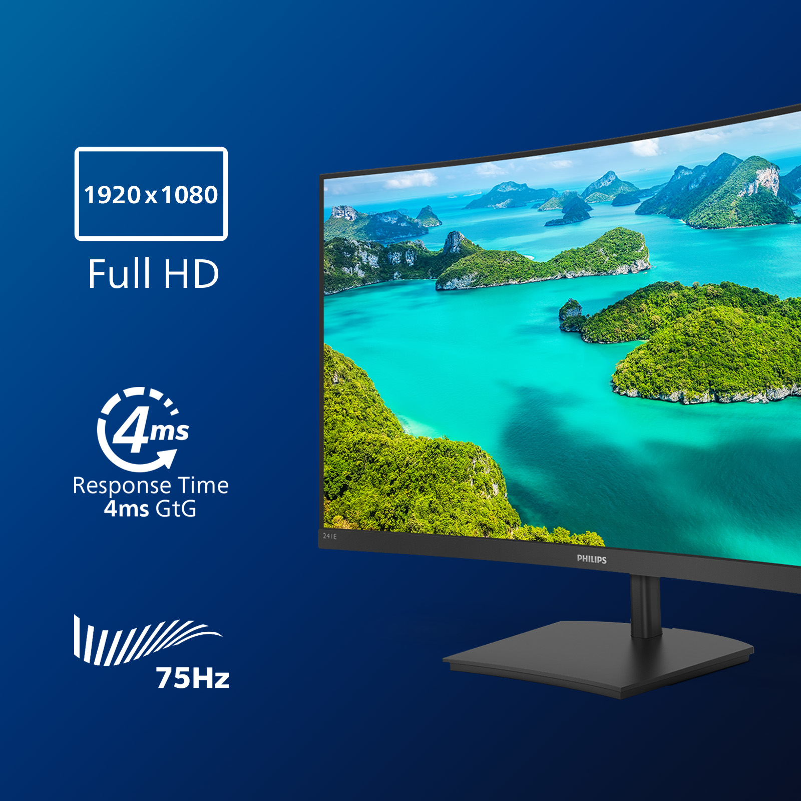 Philips E-line 241E1SC - LED-Monitor - gebogen - 60 cm (24")