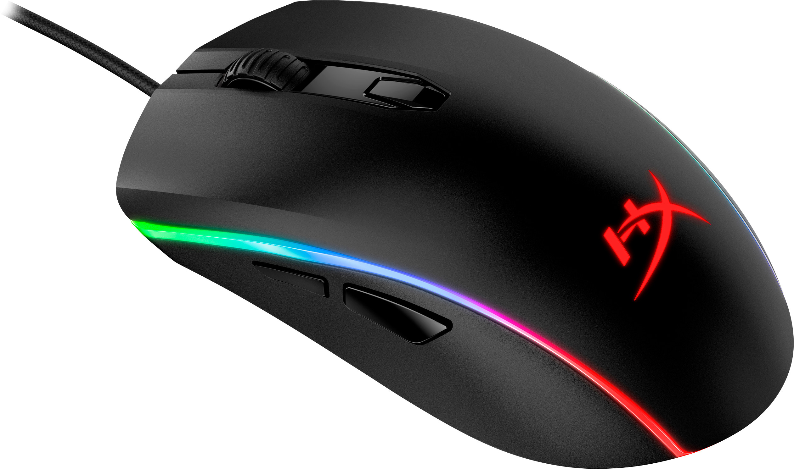 HP HyperX Pulsefire Surge ? Gaming-Maus (schwarz), Beidhändig, Optisch, USB Typ-A, 16000 DPI, Schwar
