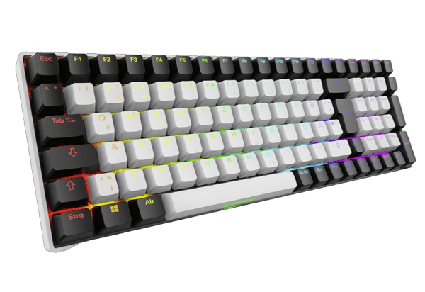 Sharkoon SGK50 S2, Tenkeyless (80 - 87 %), Verkabelt & Kabellos, RF Wireless, Mechanischer Switch, Q
