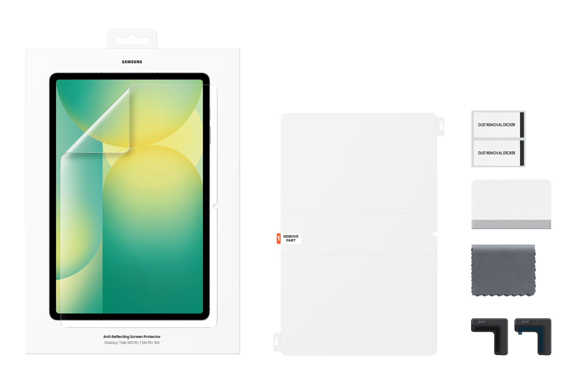 Samsung Anti-Reflecting Screen Protector für das Galaxy Tab S10 FE+, Anti-Glare Bildschirmschutz, 22