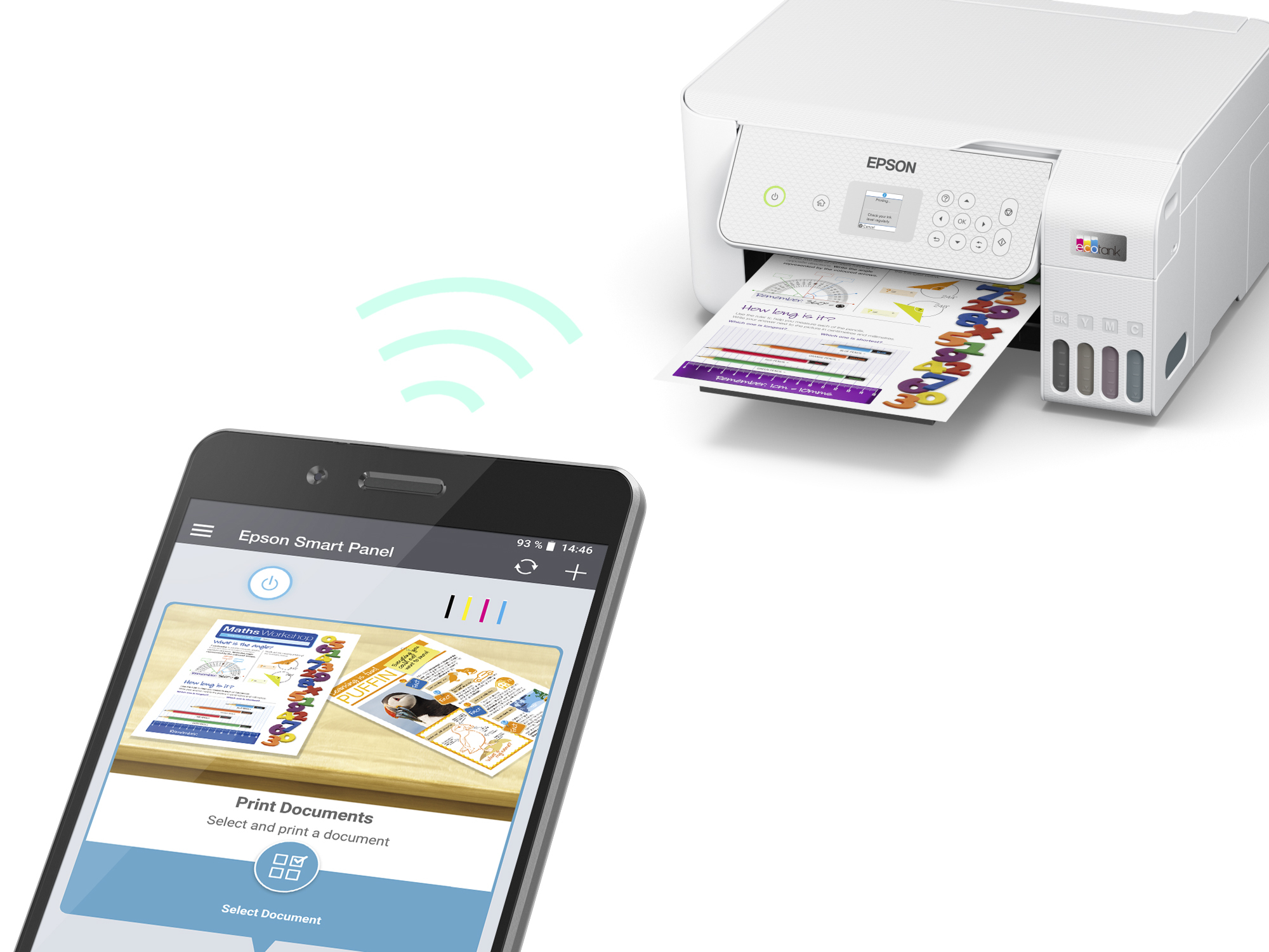 Epson EcoTank ET-2876 - Multifunktionsdrucker - Farbe - Tintenstrahl - ITS - A4 (Medien)