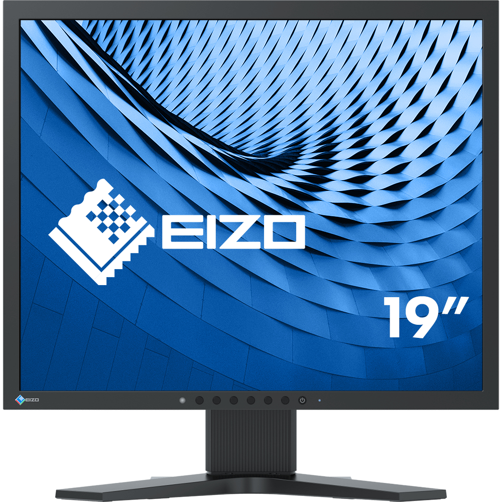 Eizo FlexScan S1934 schwarz Monitor 48.1cm (19") SXGA, IPS, 14ms, Displayport, VGA, DVI