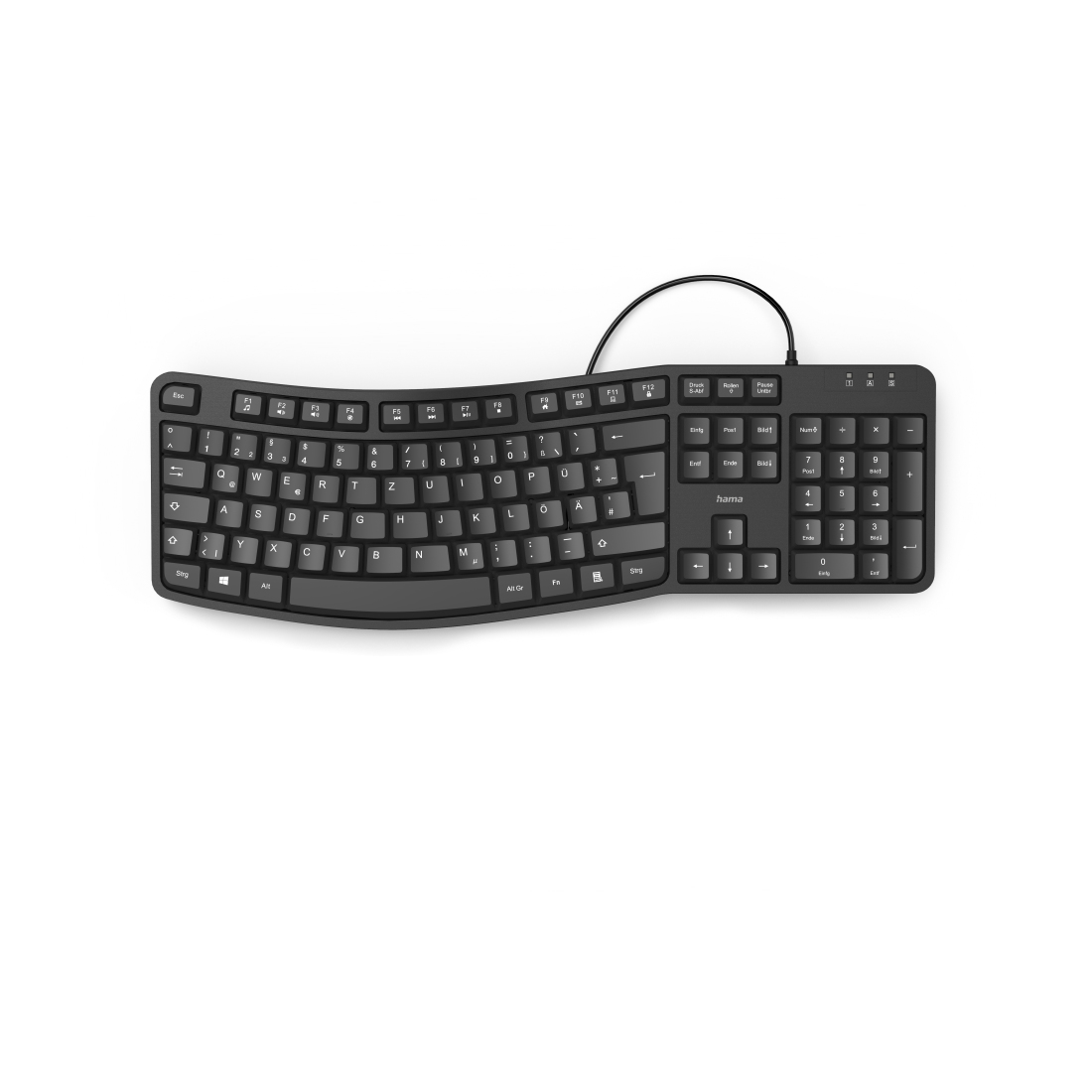 Hama EKC-400 - Tastatur - USB - QWERTZ - Deutsch