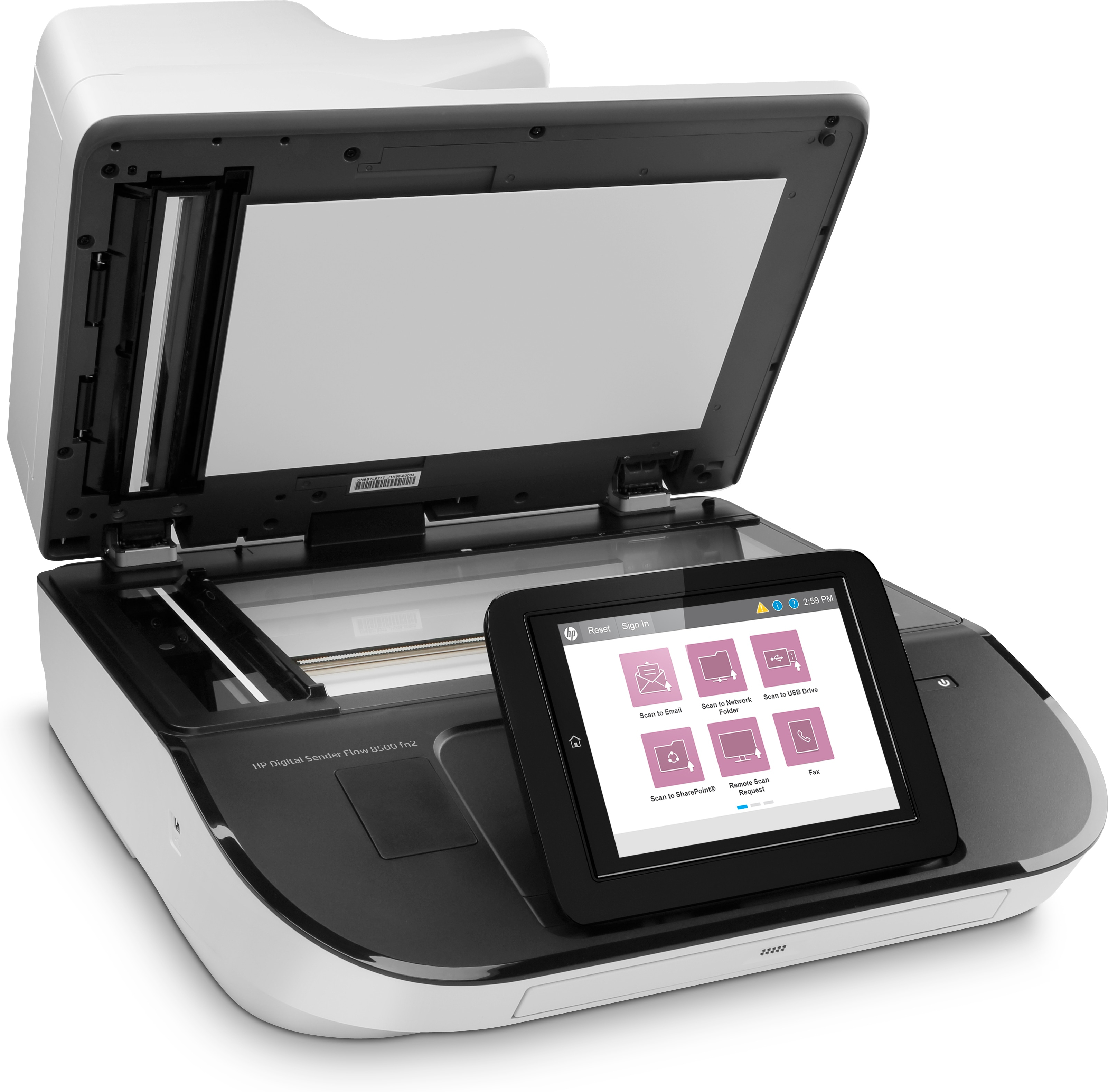 HP Digital Sender Flow 8500fn2 - Dokumentenscanner - Flachbettscanner: CCD / ADF: CIS - Duplex - 216
