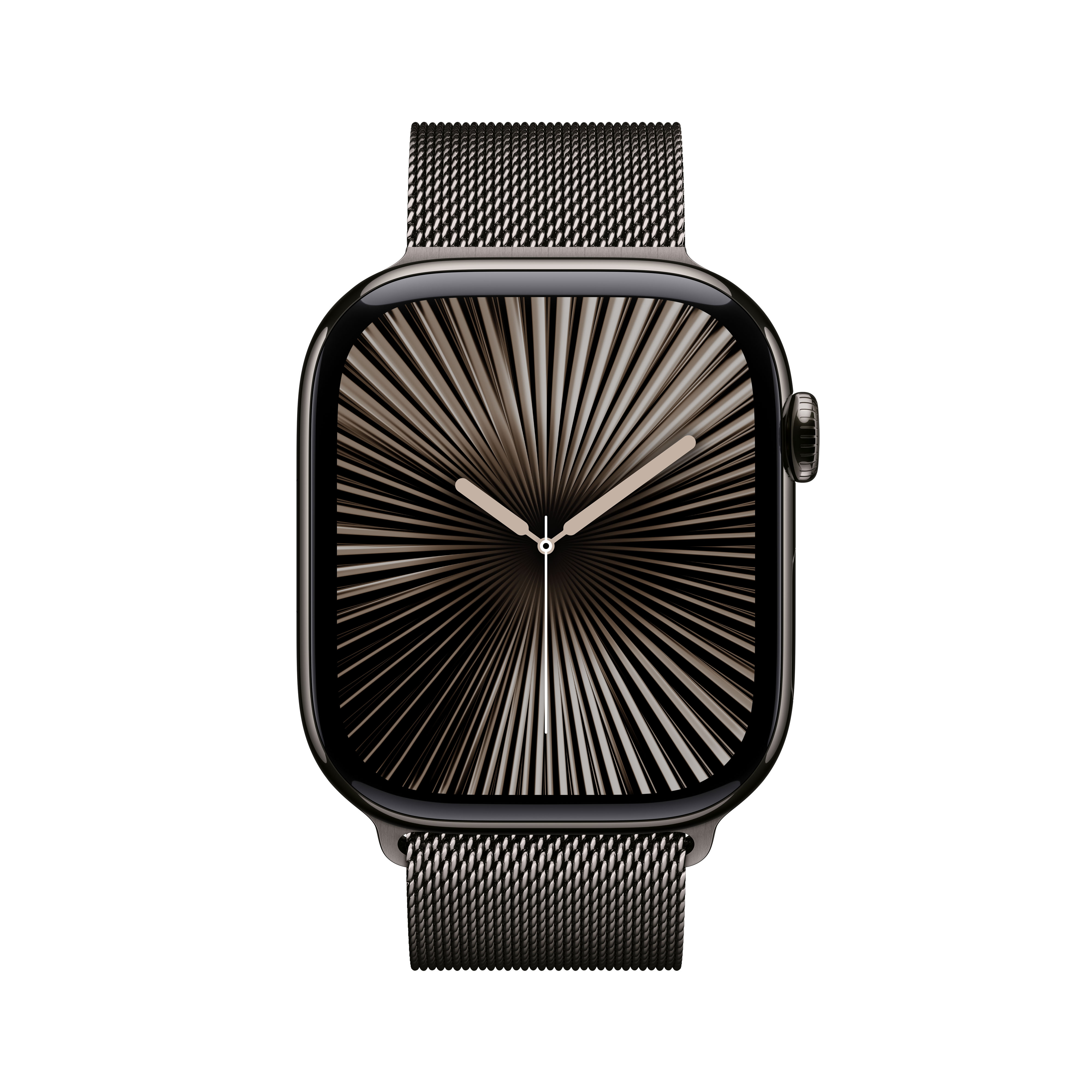 Apple Watch Series 10 (GPS + Cellular) 46mm Titan Schiefer mit Milanaise-Armband S/M Schiefer