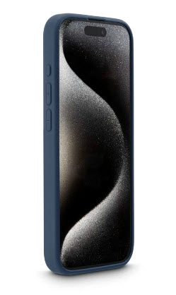 Hama Fantastic Feel, Cover, Apple, iPhone 15 Pro, 15,5 cm (6.1"), Dunkelblau