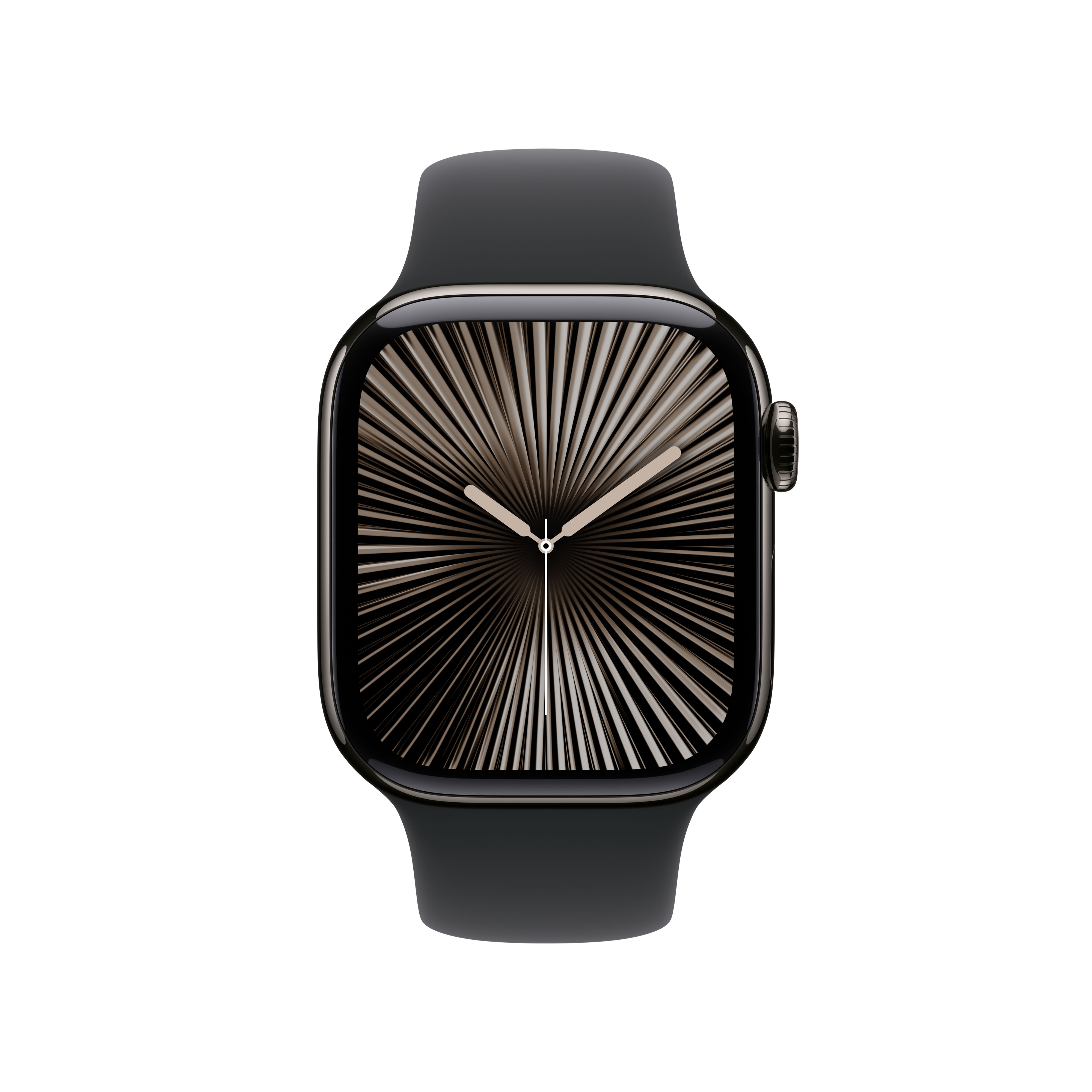 Apple Watch Series 10 (GPS + Cellular) 42mm Titan Schiefer mit Sportarmband M/L schwarz