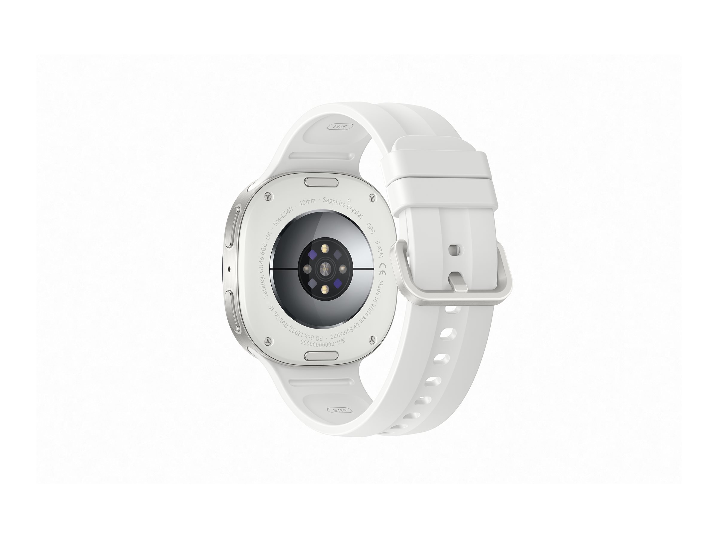 Samsung Galaxy Watch9 - 40 mm - Cream - intelligente Uhr mit Sportband - Cream - Bandgröße: S/M - An