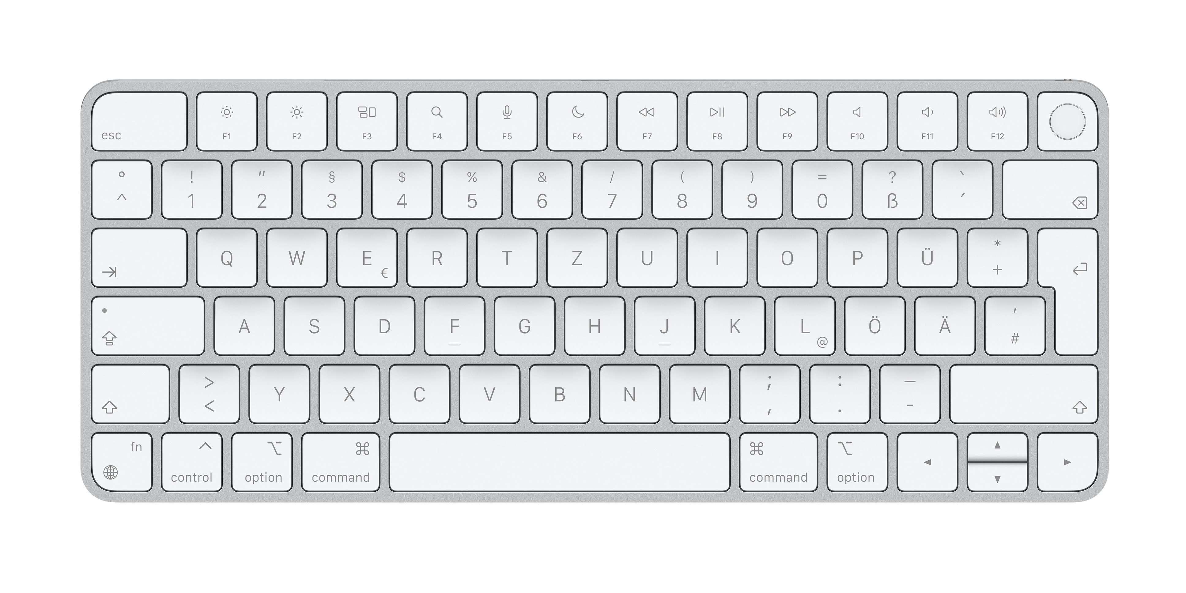 Apple Magic Keyboard mit Touch ID für Mac mit Apple Chip, silber, DE