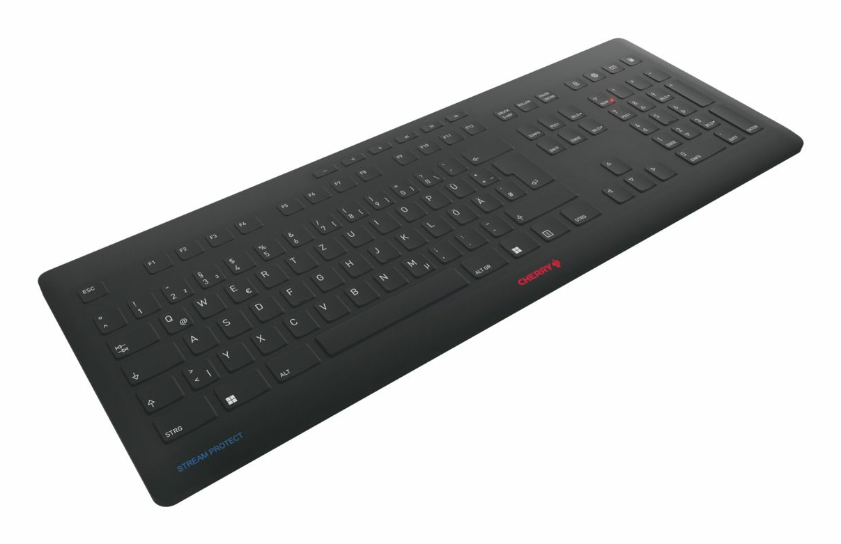 Cherry STREAM PROTECT - Tastatur - kabellos - 2.4 GHz