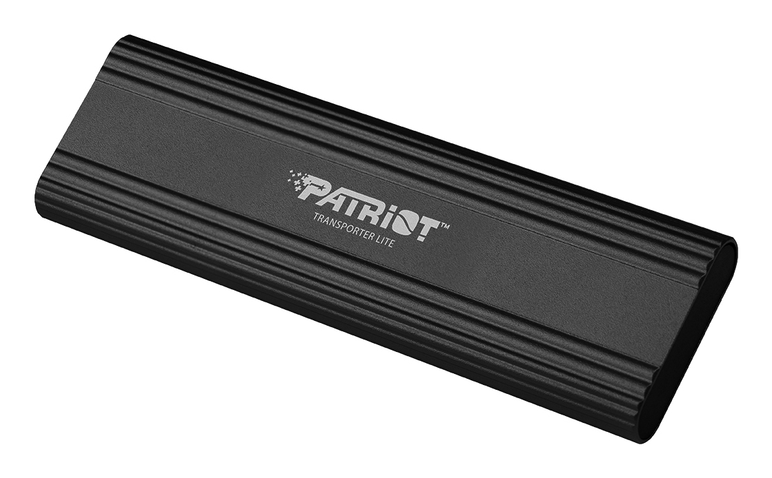 PATRIOT Memory Transporter Lite, 2 TB, USB Typ-C, 3.2 Gen 2 (3.1 Gen 2), 1000 MB/s, Schwarz