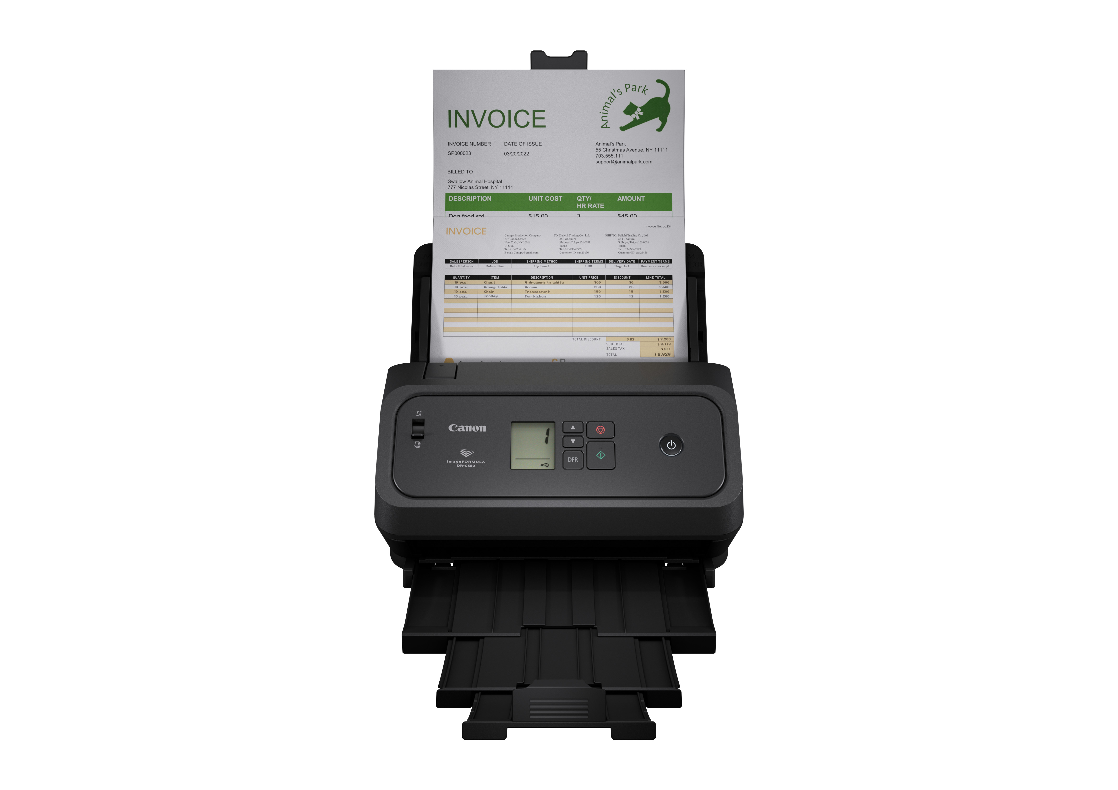Canon imageFORMULA DR-C350 - Dokumentenscanner - CMOS / CIS - Duplex - Legal - 600 dpi - bis zu 50 S