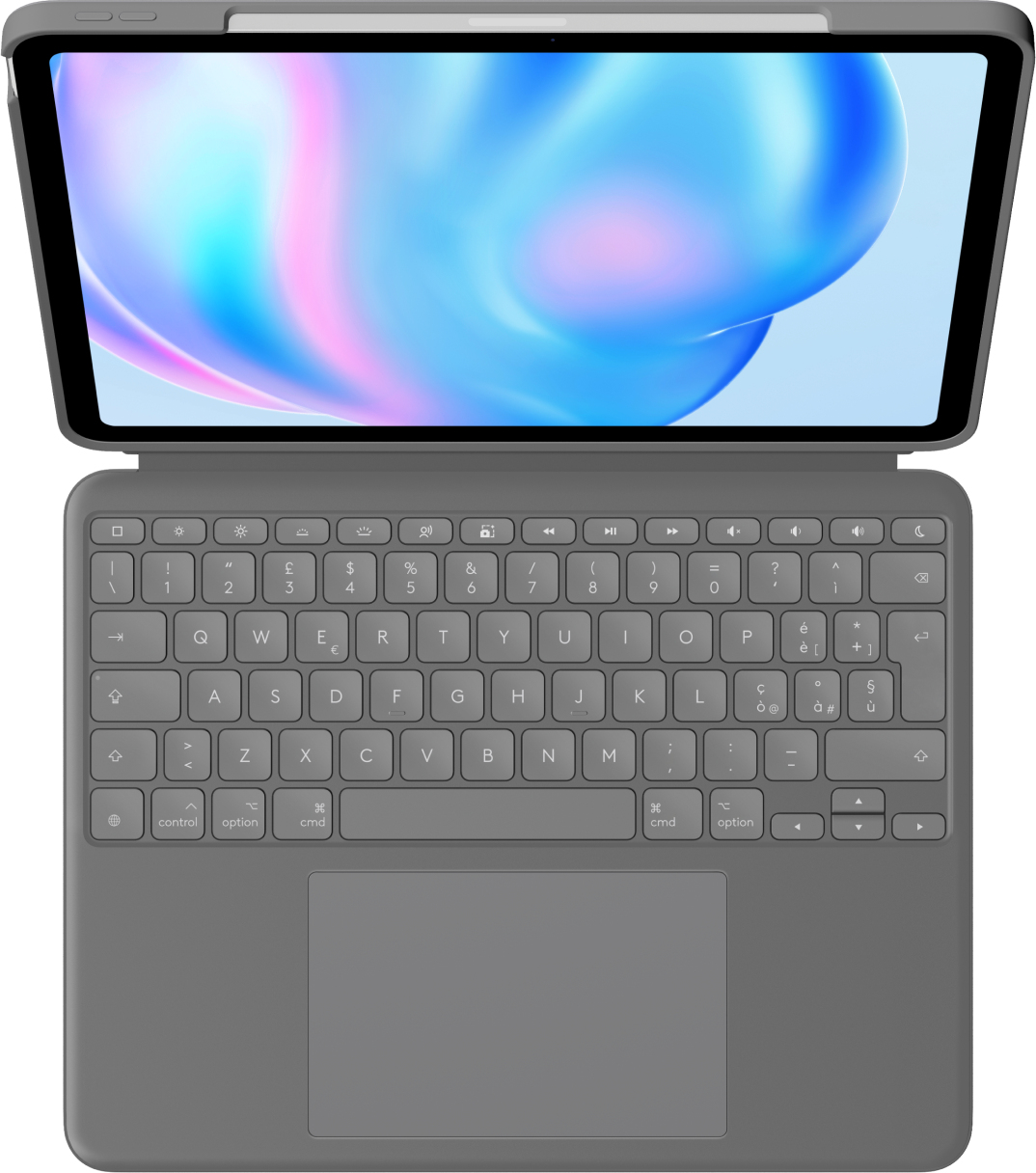 Logitech Combo Touch, QWERTY, Italienisch, Trackpad, 1,9 cm, 1 mm, Apple