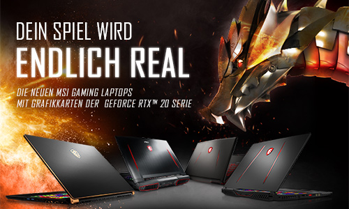 MSI RTX Gaming Laptop Lineup