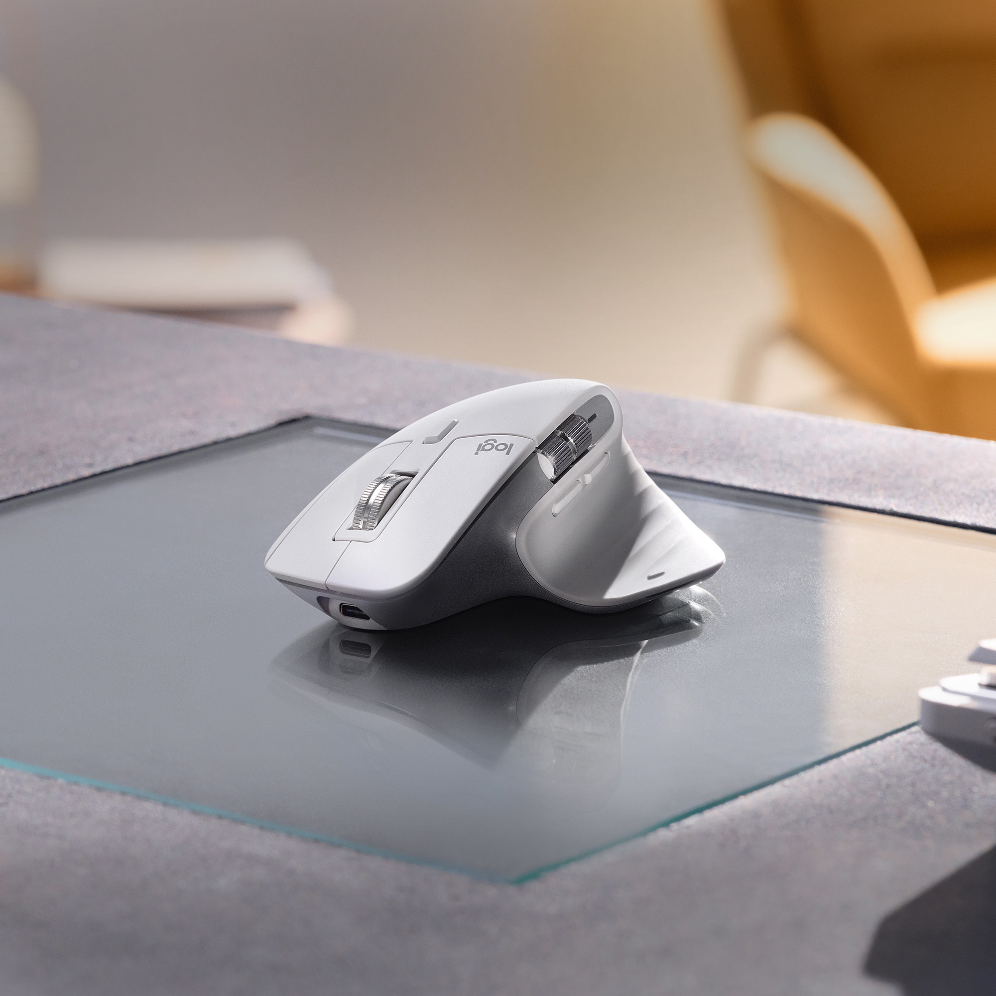 Logitech MX Master 3S for Mac Pale Grey, Logi Bolt, USB/Bluetooth