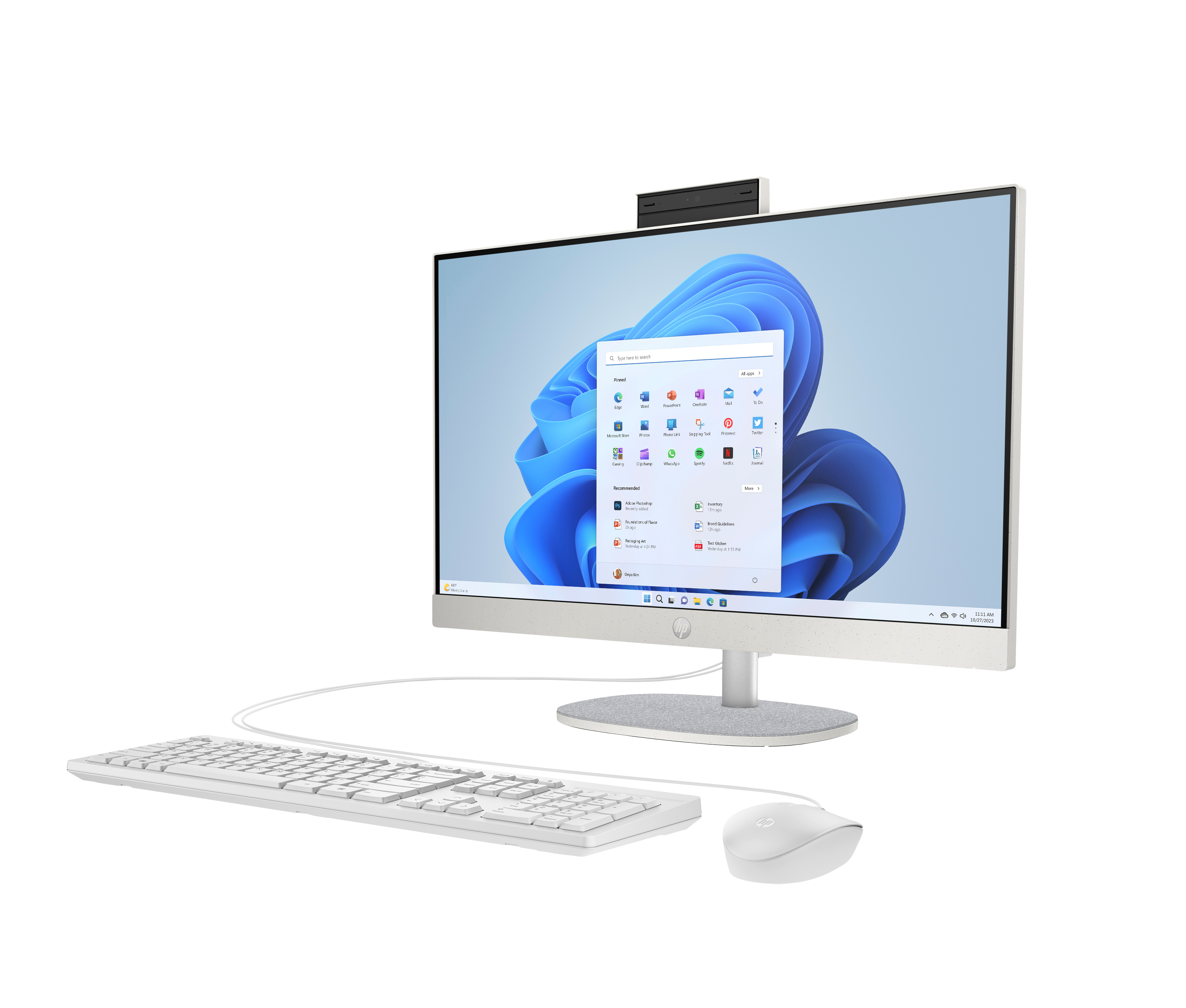 HP 24-cr0242ng PC, 60,5 cm (23.8"), Full HD, Intel® Core? i3, 8 GB, 256 GB, FreeDOS