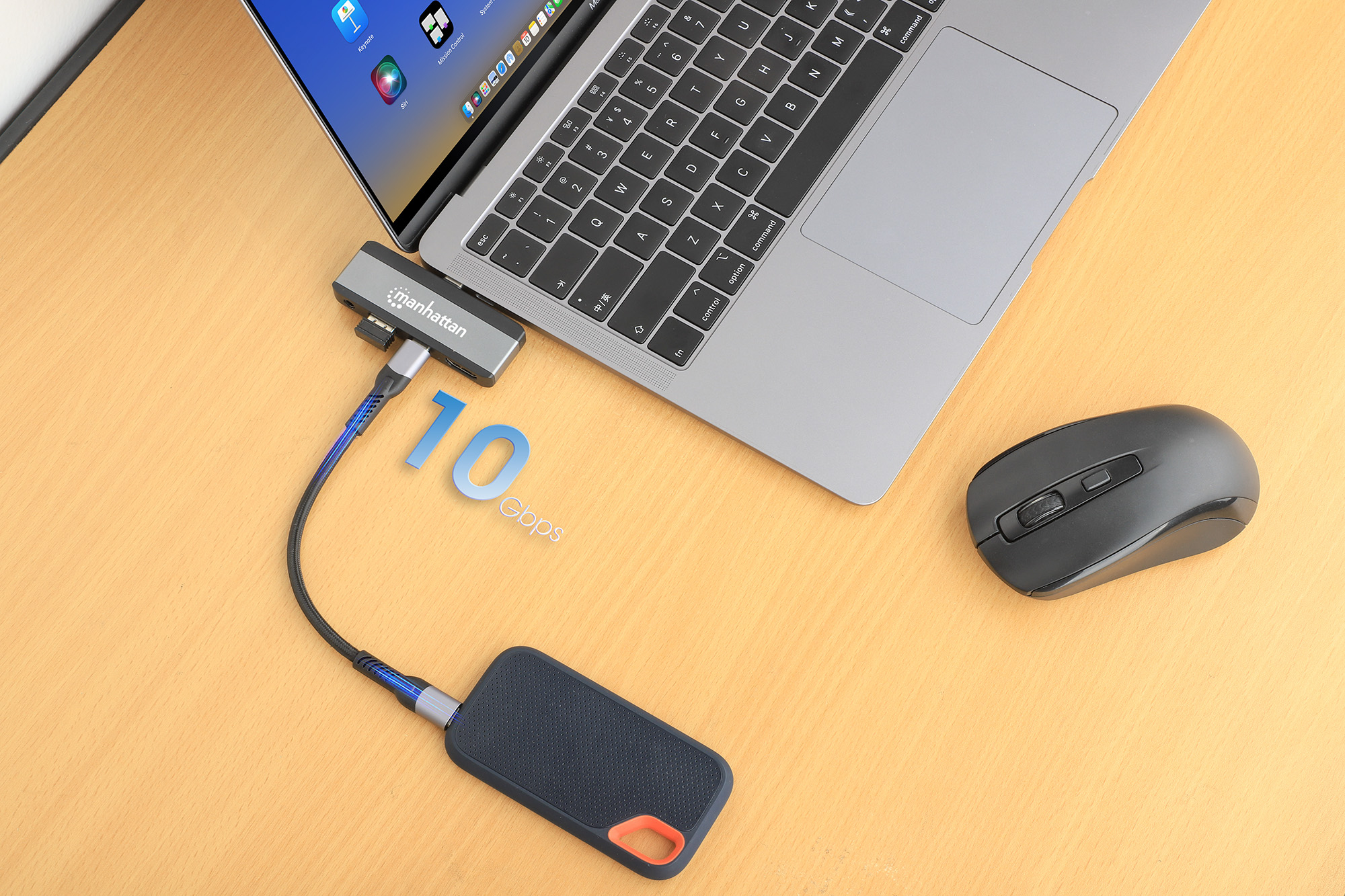 Manhattan 4-in-1 - Dockingstation - für Laptop