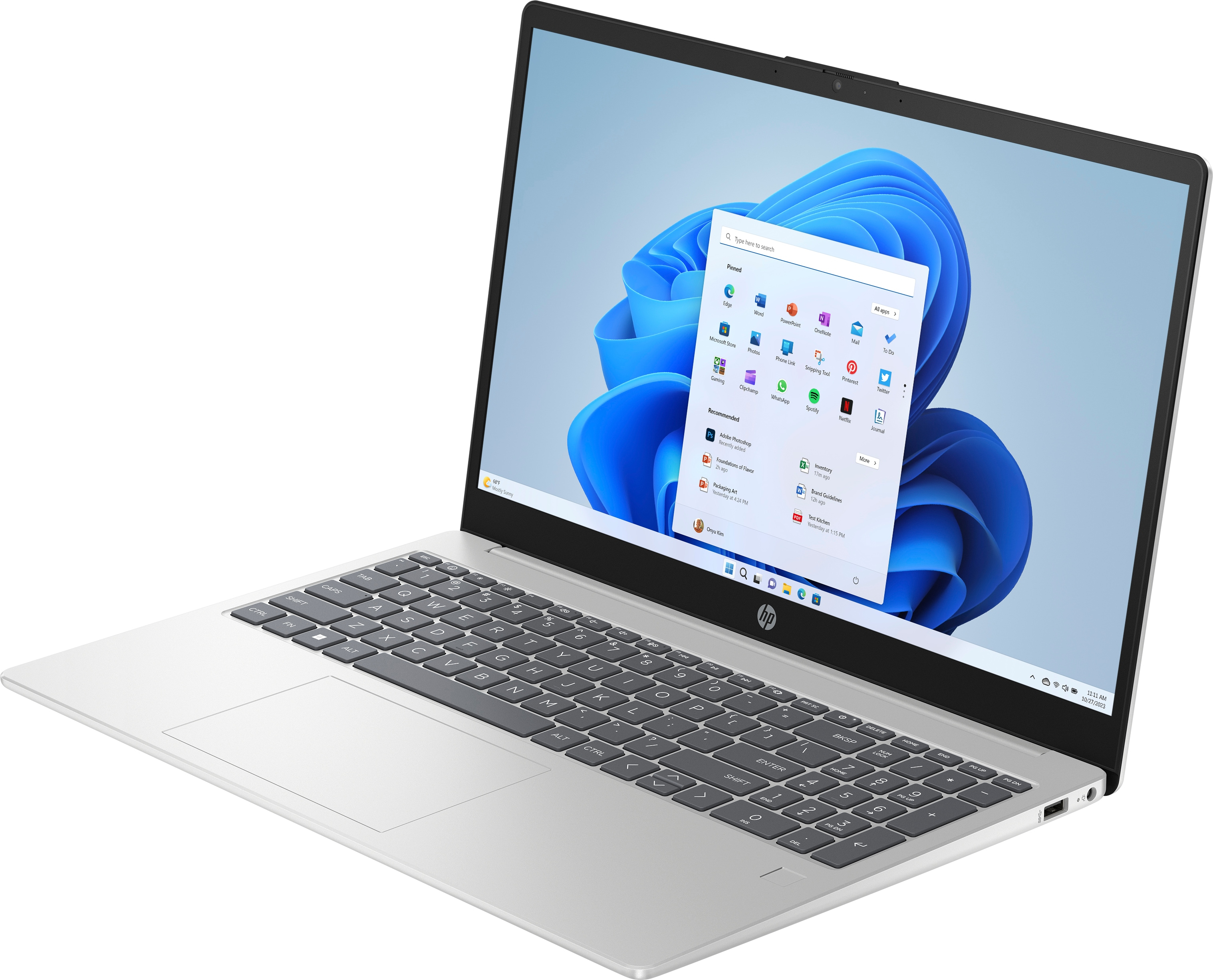 HP Laptop 15-fc0075ng - AMD Ryzen 7 7730U / 2 GHz - Win 11 Home - Radeon Graphics - 16 GB RAM - 1 TB