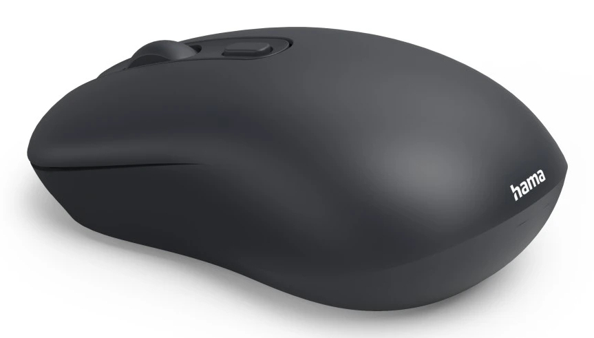 Hama WM-200 - Maus - Silent Click - rechts- und linkshändig - optisch - 4 Tasten - kabellos - 2.4 GH