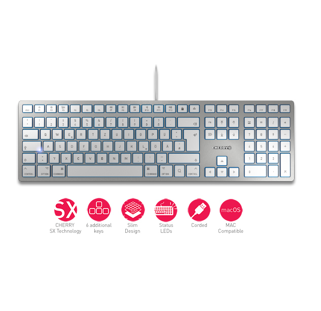 Cherry KC 6000 SLIM FOR MAC - Tastatur - USB