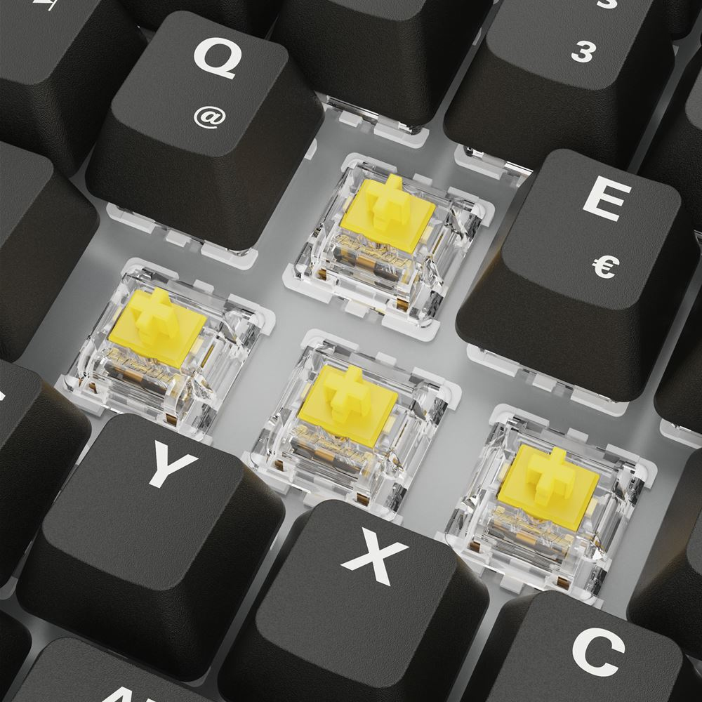 Sharkoon SGK50 S3, 75%, Kabelgebunden, USB, QWERTZ, RGB-LED, Schwarz
