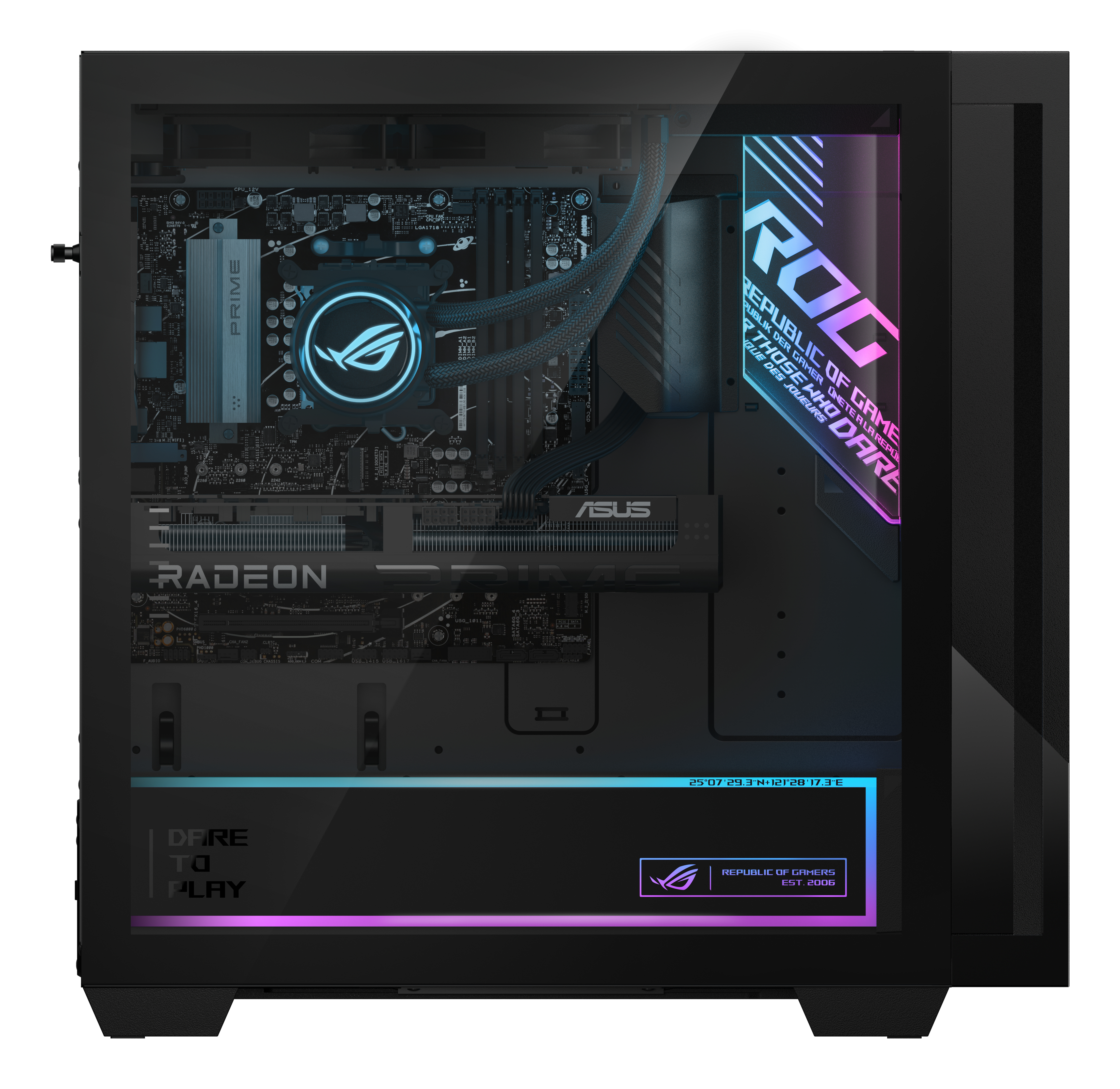 ASUS ROG GM700TZ-R9800X212W, Rzyen 7 9800X3D, 64GB, 2TB, RTX 5080, Win11