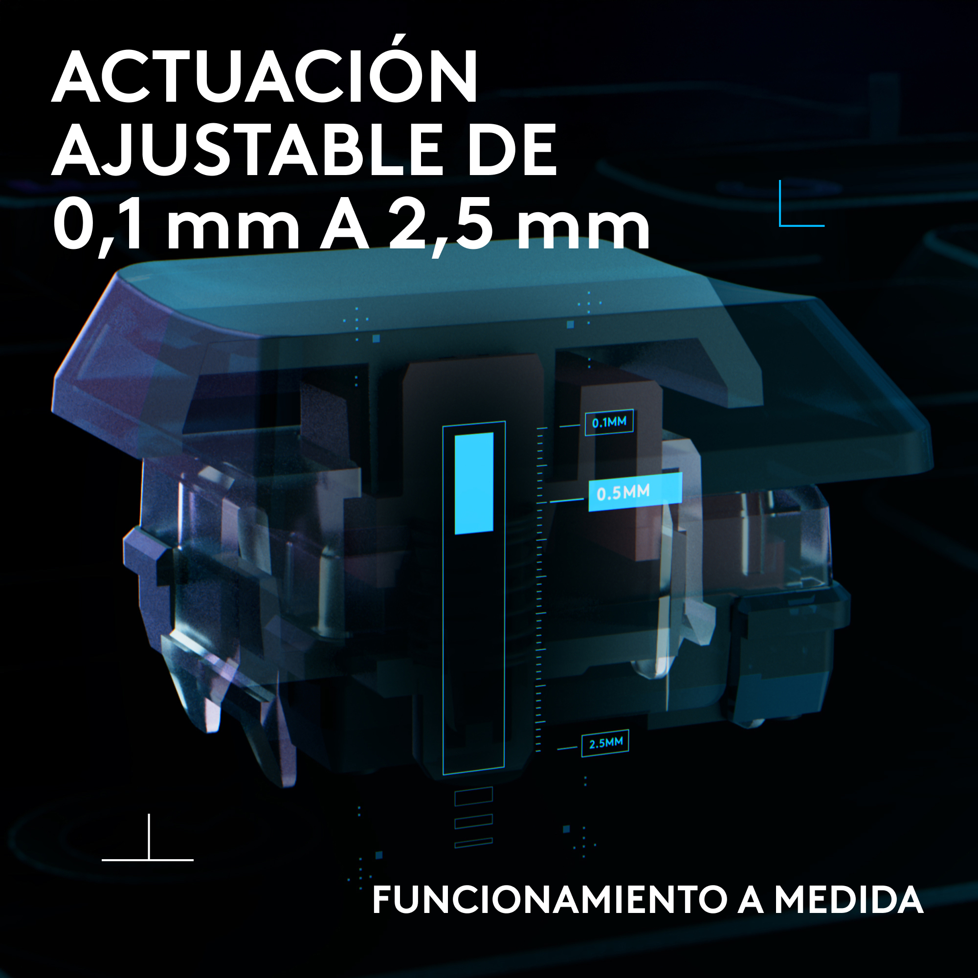 Logitech G G515 RAPID - Tastatur - niedrigprofil, analog, Gaming
