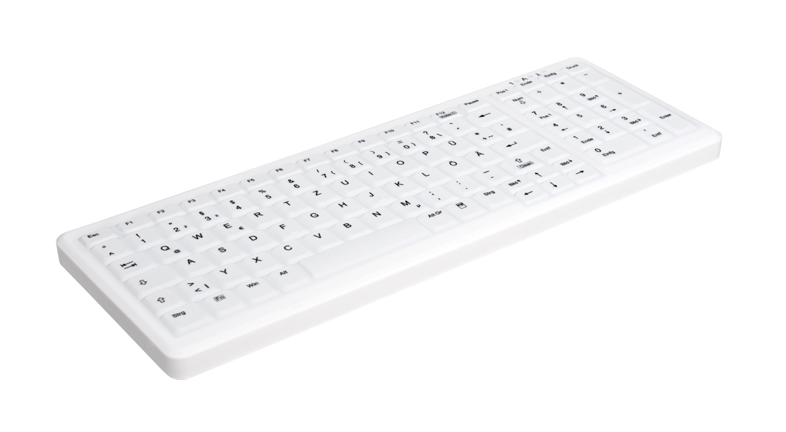 Active Key AK-C7000F, Volle Größe (100%), Verkabelt & Kabellos, RF kabellos + USB, Membran Key Switc