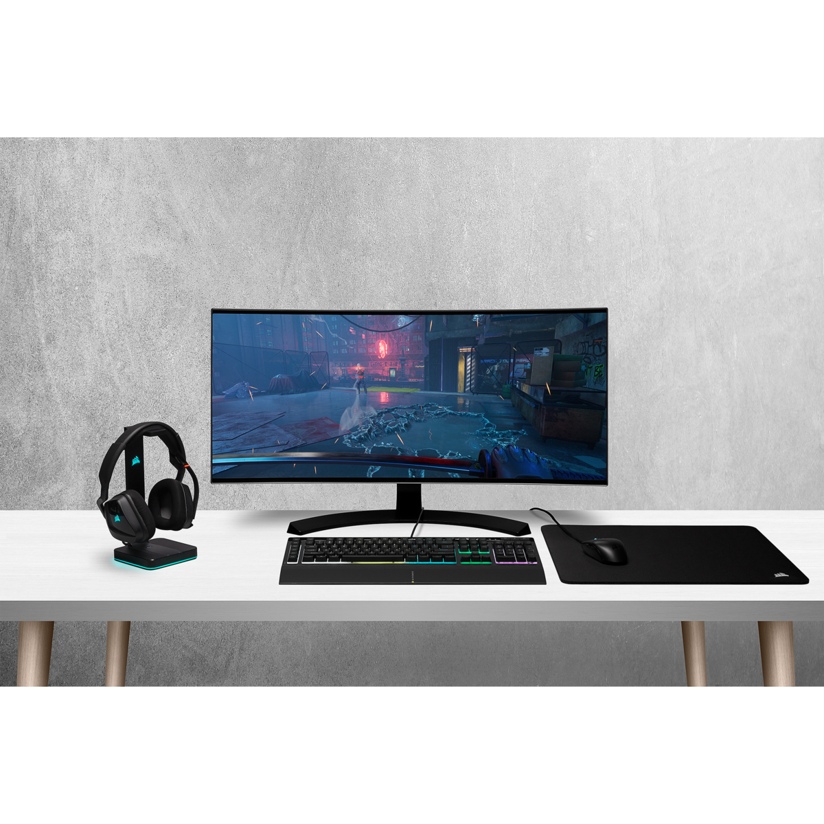 Corsair Gaming K55 RGB PRO Tastatur, USB, QWERTZ, IP42