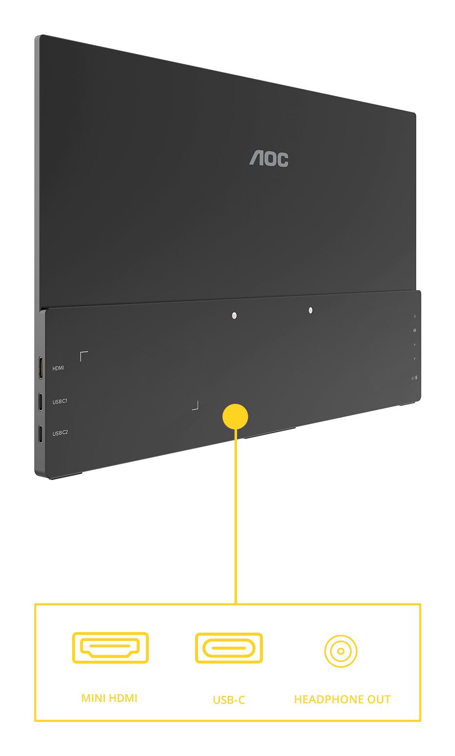 AOC Style-line 16T20E2 - T20 Series - LED-Monitor - 40.6 cm (16")