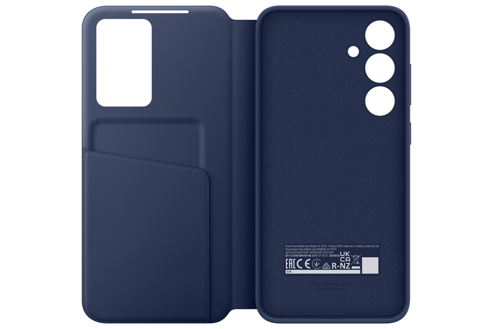 Samsung Smart View Wallet Case EF-ZS721 für das Galaxy S24 FE, Geldbörsenhülle, Samsung, Galaxy S24