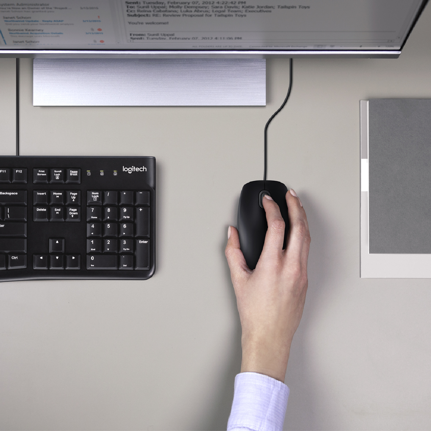 Logitech Desktop MK120 - Tastatur-und-Maus-Set
