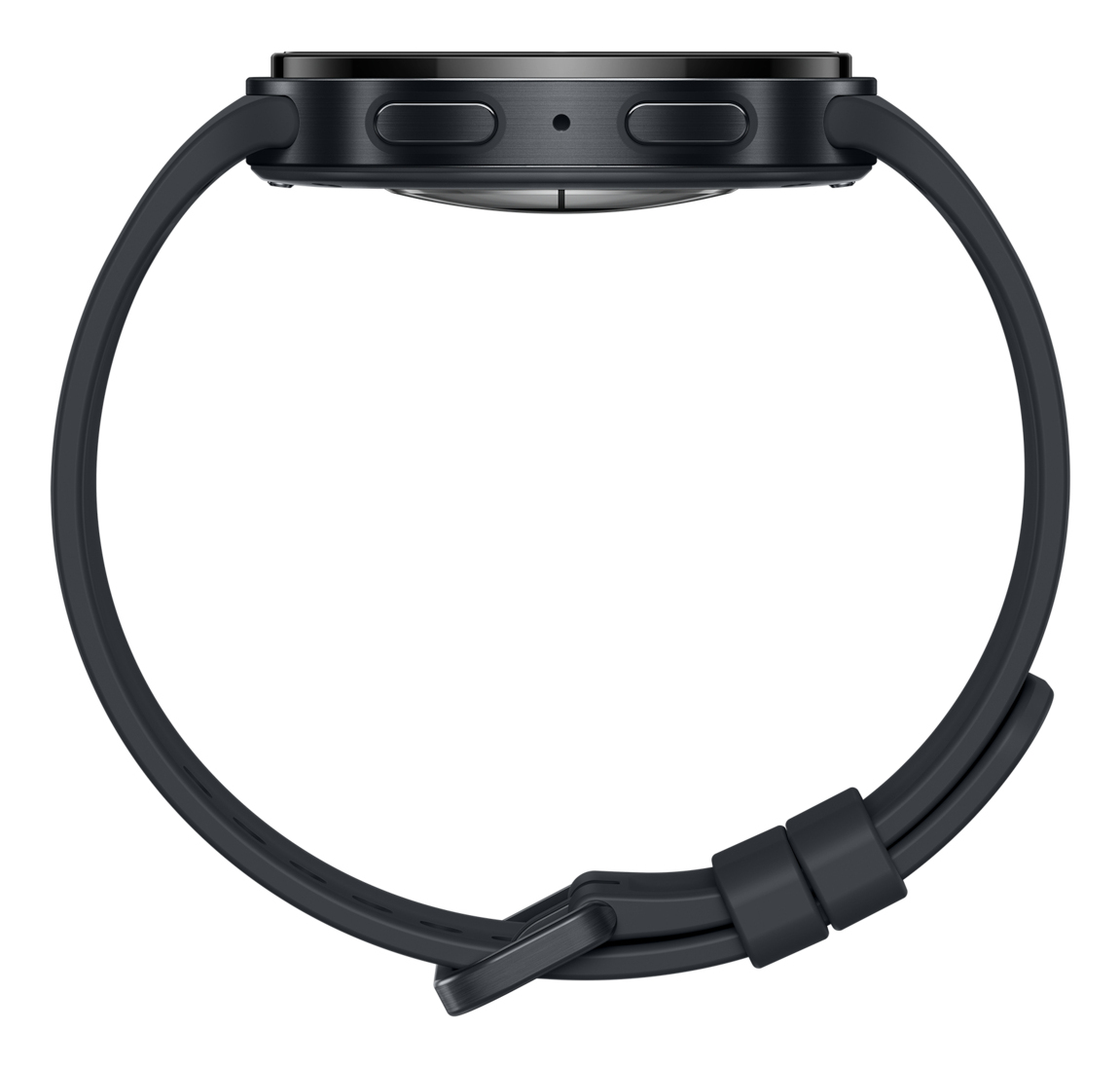 Samsung Galaxy Watch9 - 44 mm - Carbon-Schwarz - intelligente Uhr mit Sportband - schwarz - Bandgröß