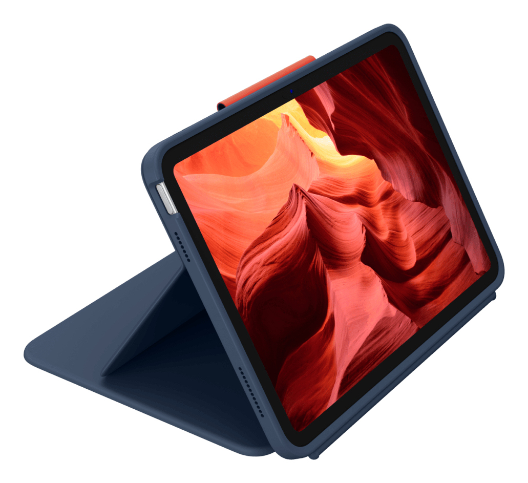Logitech Rugged Combo 4 Touch - Tastatur und Foliohülle - mit Trackpad - Apple Smart connector - für