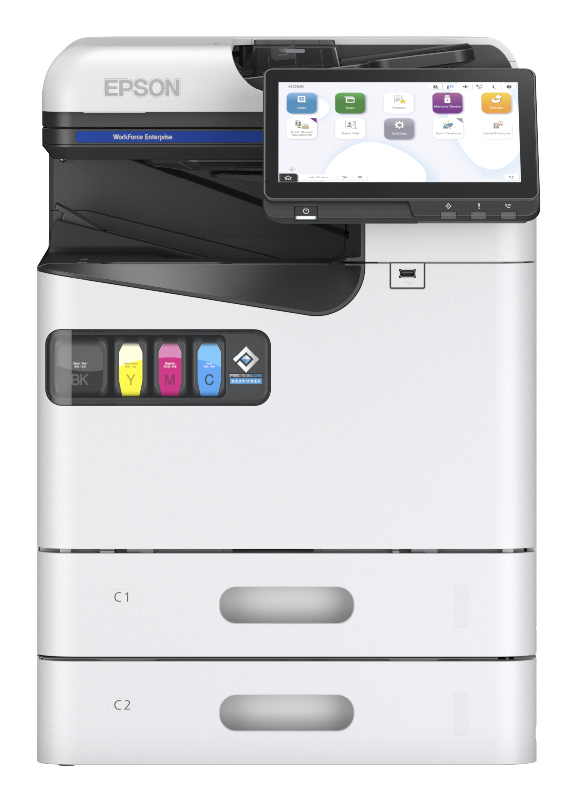Epson WorkForce Enterprise AM-C550, Tintenstrahl, Farbdruck, 600 x 1200 DPI, A4, Direktdruck, Weiß