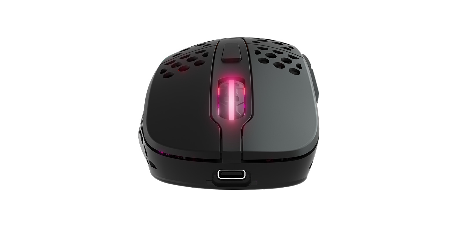 Cherry Xtrfy M4 RGB - Maus - ergonomisch - optisch - kabellos - 2.4 GHz - kabelloser Empfänger (USB)