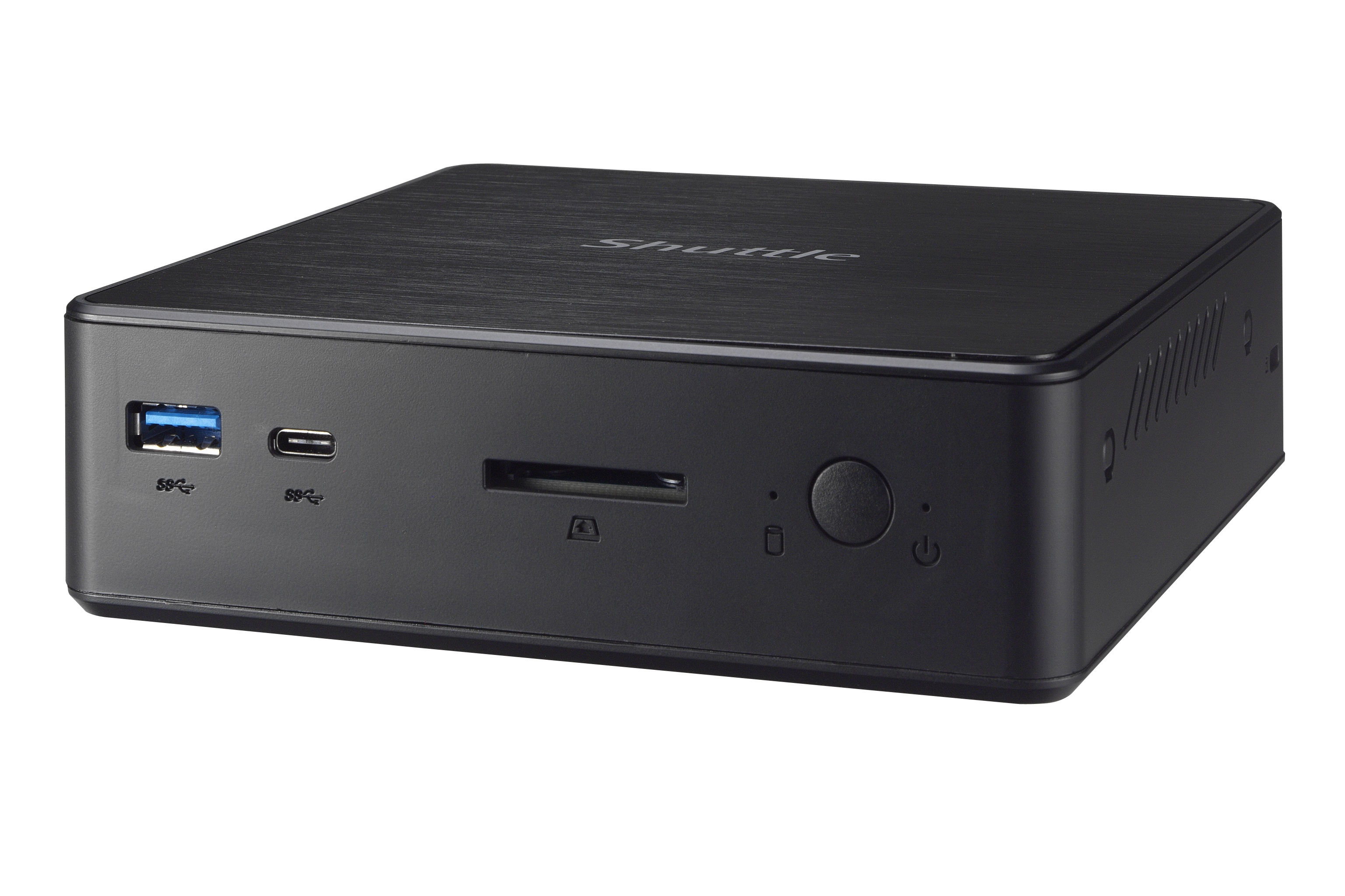 Shuttle Nano PC NC10U7 , Intel i7-8565U, 1x HDMI, 1x DP, 1x 2.5" bay, 1x M.2, 1x LAN, 1x COM, Wifi,