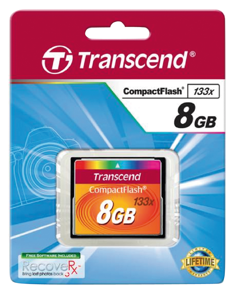 Transcend Flash-Speicherkarte - 8 GB - 133x