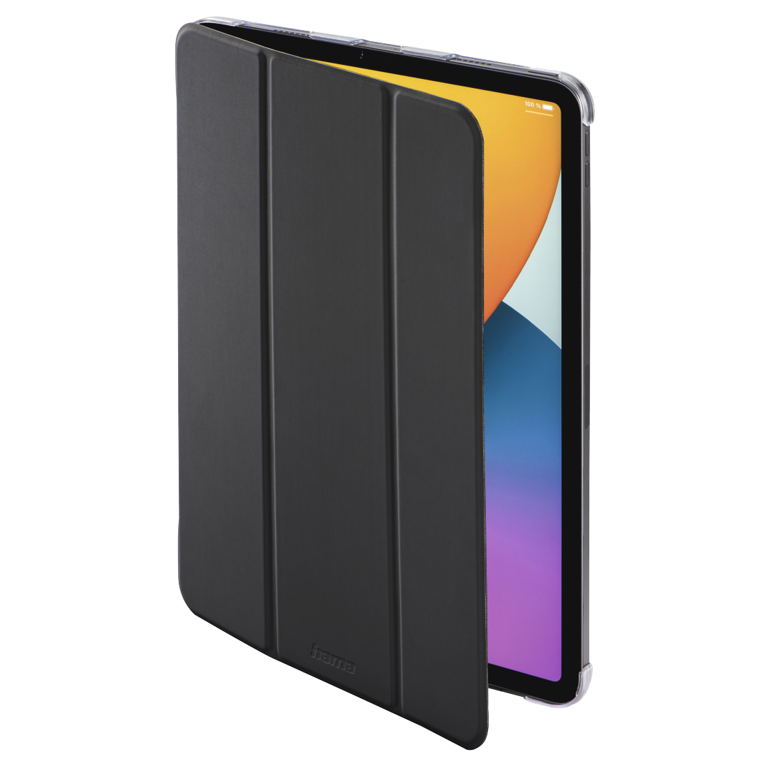 Hama "Fold Clear" - Flip-Hülle für Tablet - mit Stiftfach - Polyurethan - Schwarz, durchsichtig - 10