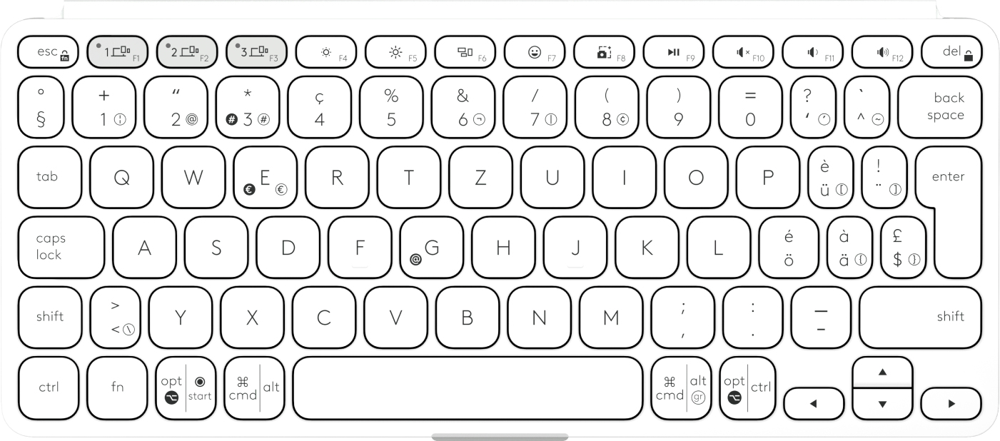 Logitech Keys-To-Go 2 - Tastatur - eingebaute