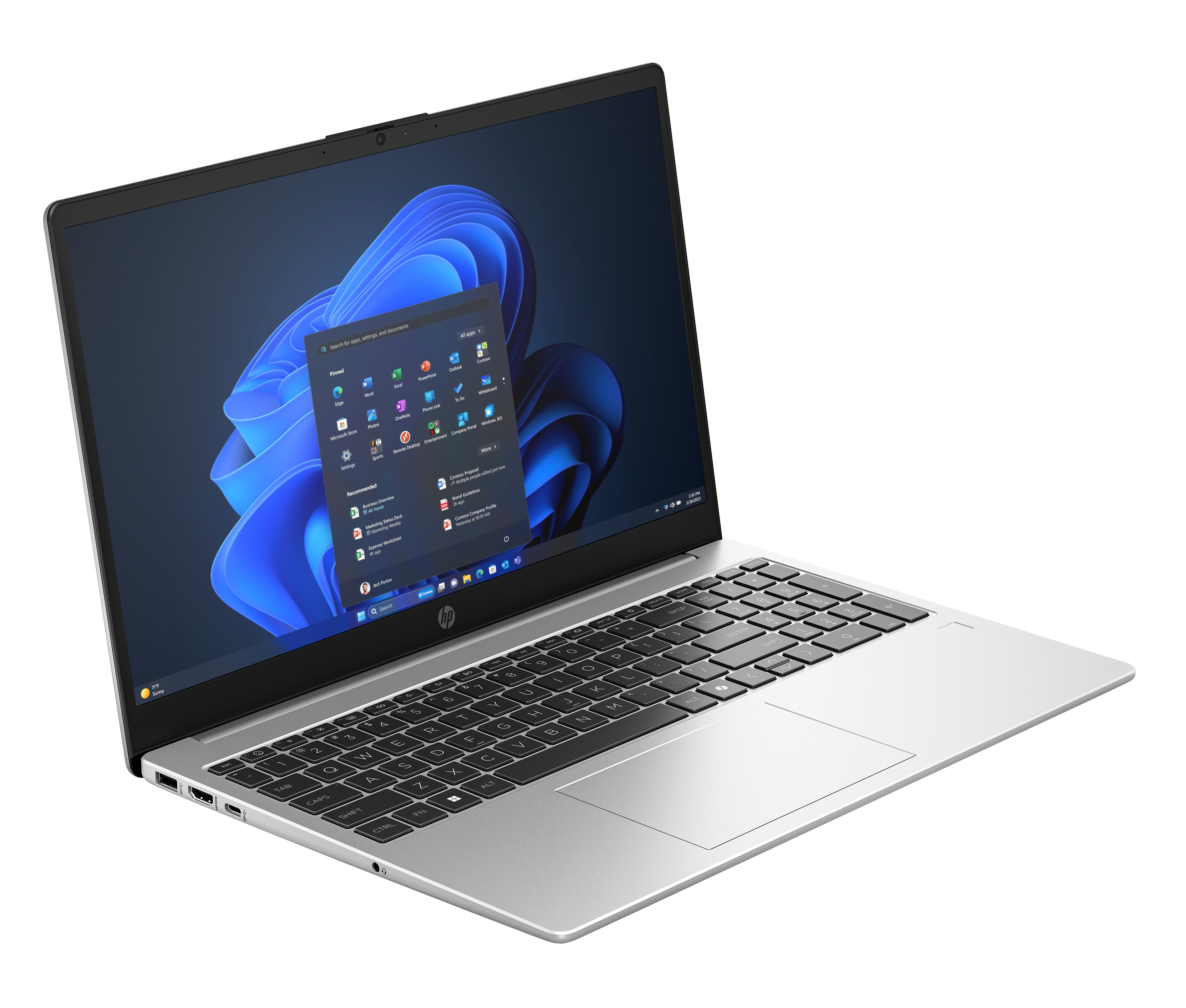 HP 250R G10, Intel Core 7, 39,6 cm (15.6"), 1920 x 1080 Pixel, 16 GB, 512 GB, Windows 11 Home
