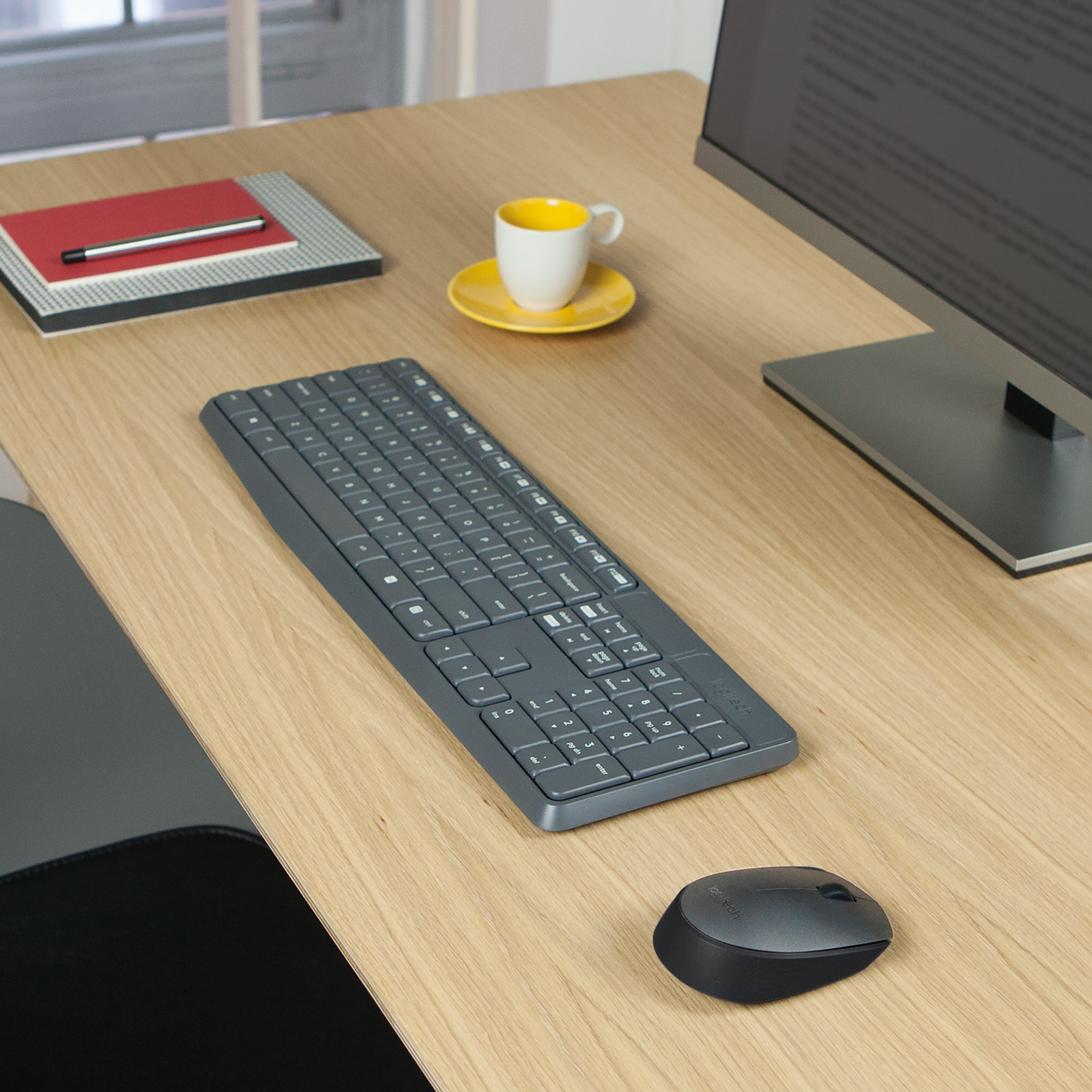 Logitech MK235 - Tastatur-und-Maus-Set - kabellos