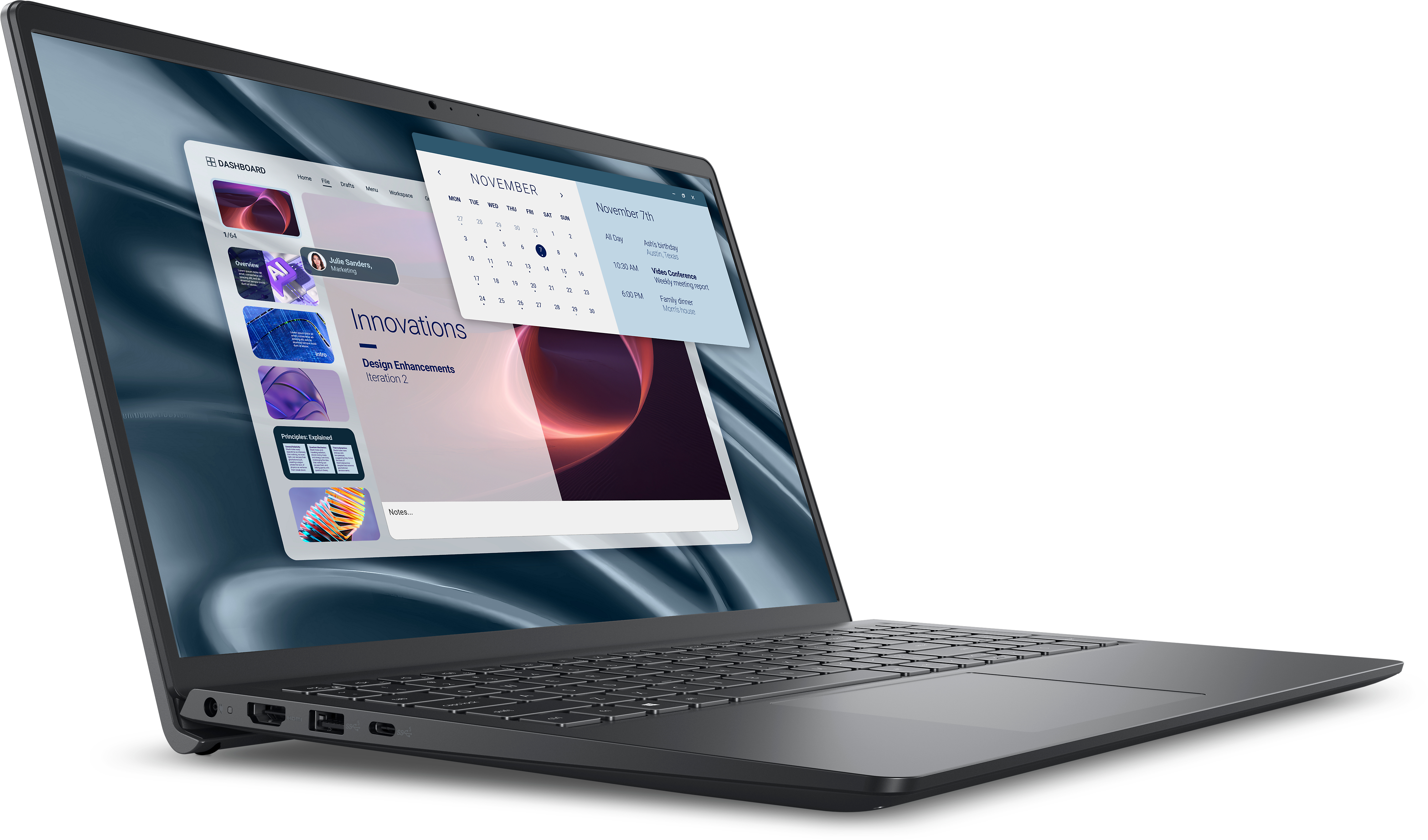 Dell Pro 15 Essential PV15255, 15.6" FHD, Ryzen 3 7320U, 8GB RAM, 512GB SSD, Win11 Pro