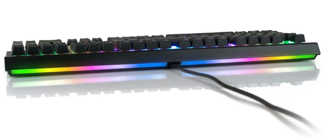 Sharkoon SKILLER SGK40, Volle Größe (100%), Kabelgebunden, USB, Mechanischer Switch, RGB-LED, Schwar