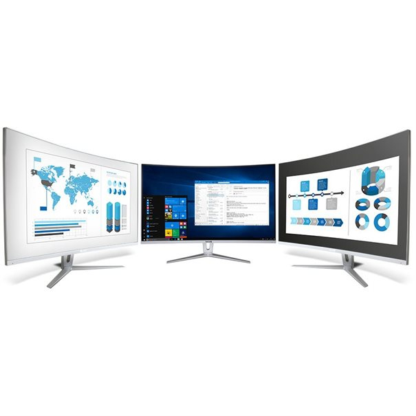 Wortmann TERRA LCD/LED 3280W V3 silver/white CURVED USB-C/HDMI/DP