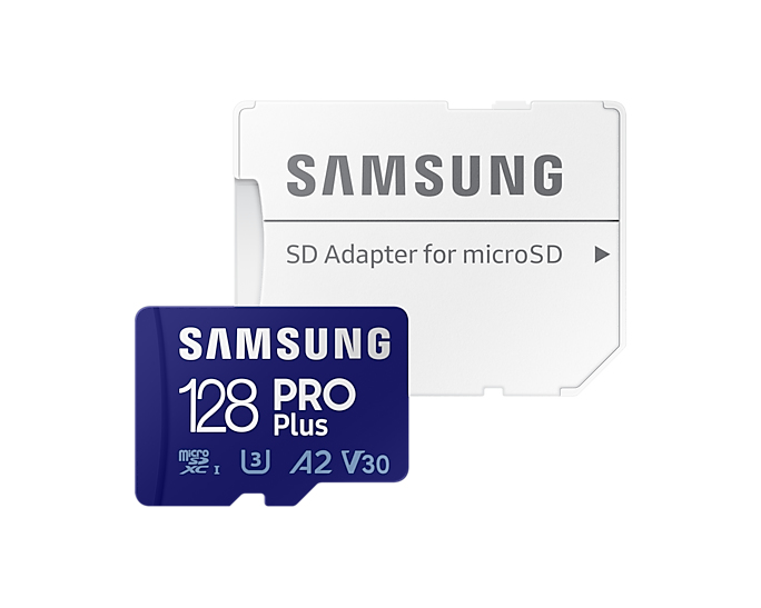 Samsung PRO Plus, 128 GB, MicroSDXC, Klasse 10, UHS-I, 160 MB/s, 120 MB/s