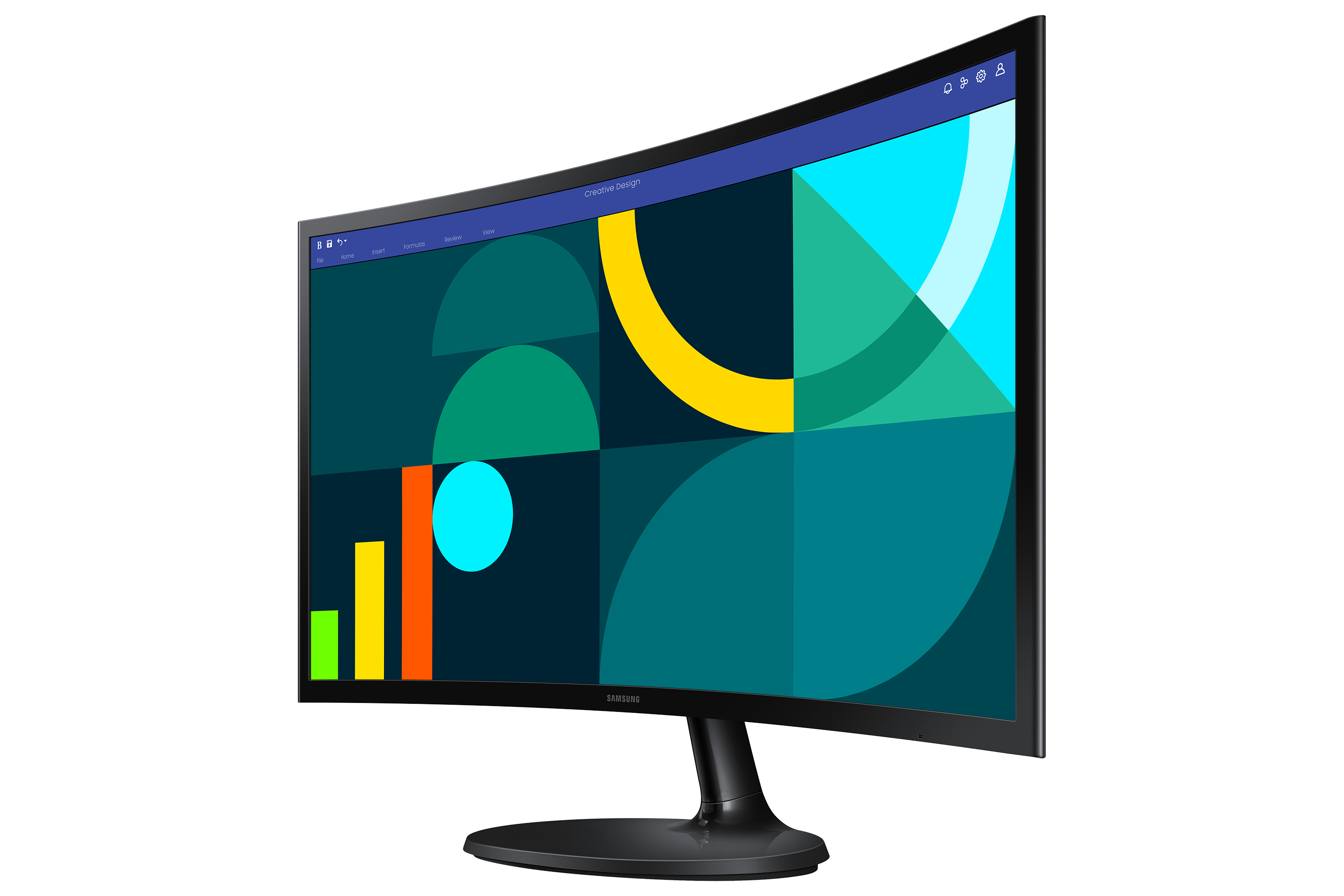 B-WARE - Samsung S36GD Series S24D364GAU Curved-Monitor 61cm (24") Full HD, VA, 4ms, HDMI, VGA