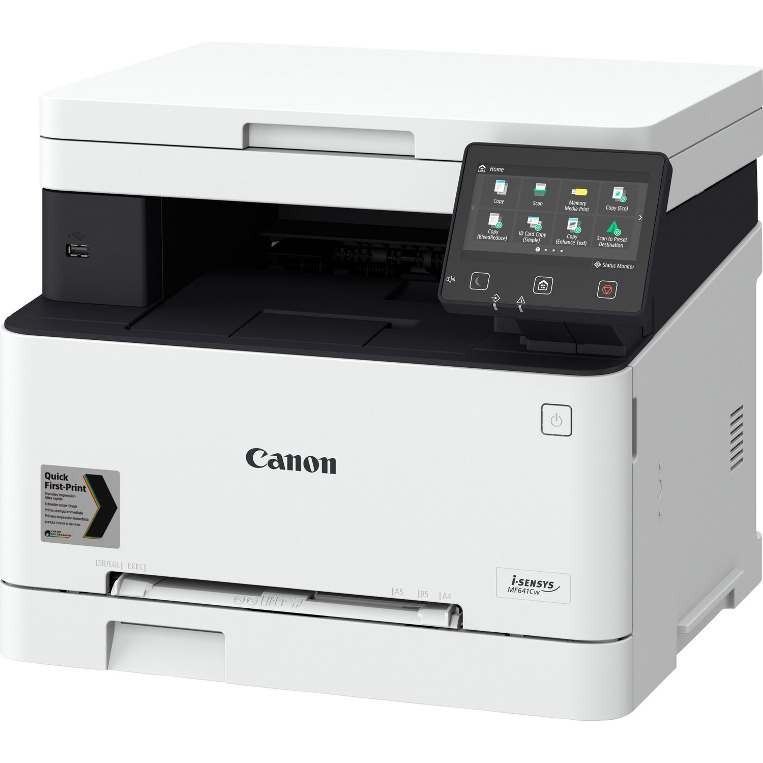 Canon i-SENSYS MF641Cw, Laser, Farbdruck, 1200 x 1200 DPI, Farbkopieren, A4, Schwarz, Weiß