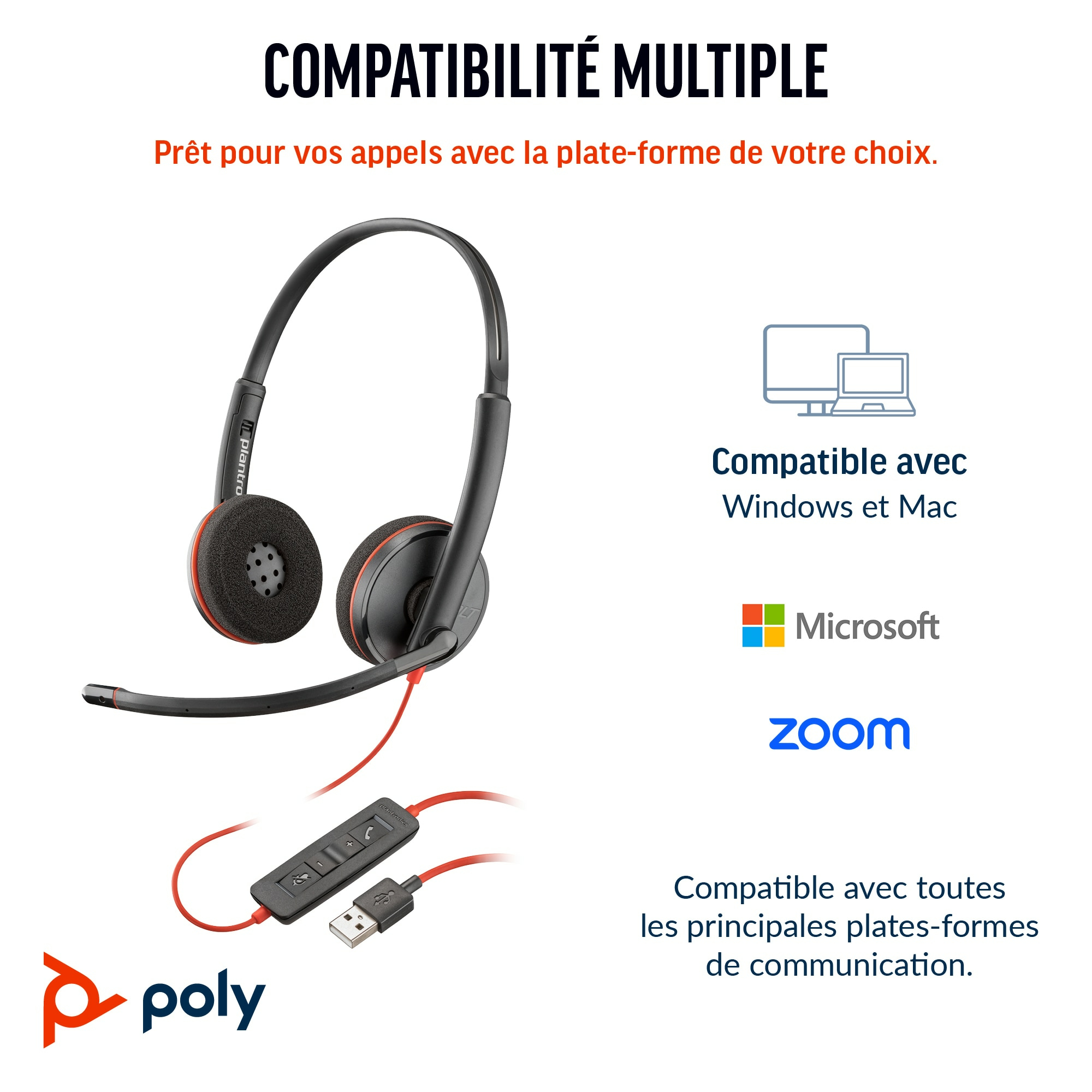 Poly HP Poly Blackwire C3220 - Blackwire 3200 Series