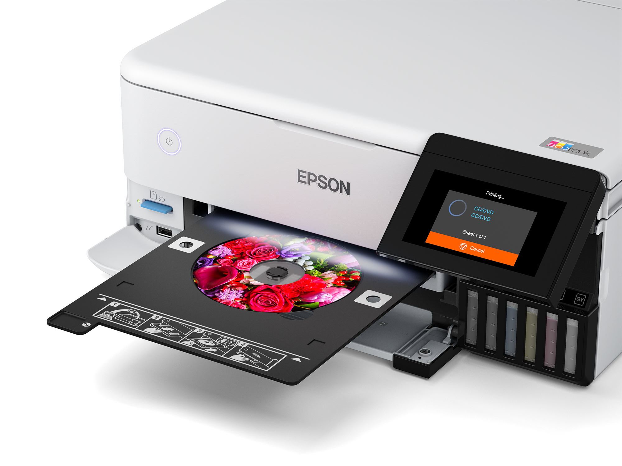 Epson EcoTank ET-8500 - Multifunktionsdrucker - Farbe - Tintenstrahl - wiederbefüllbar - A4/Letter (